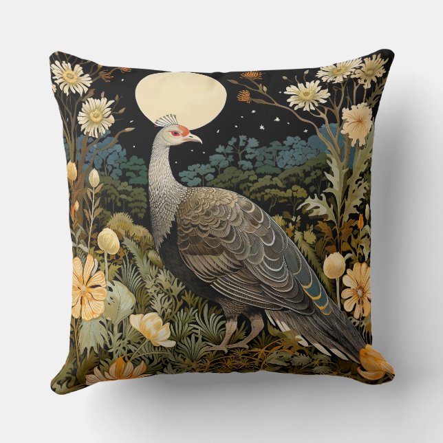 Wild Turkey Throw Pillow (Back)