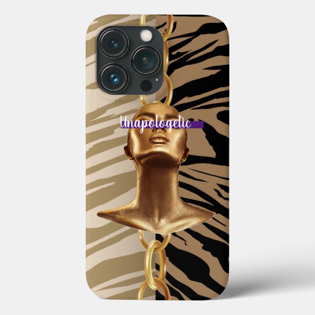 Wild Unapologetic Chic Luxurious Bday Gift Girly Case-Mate iPhone Case (Back)
