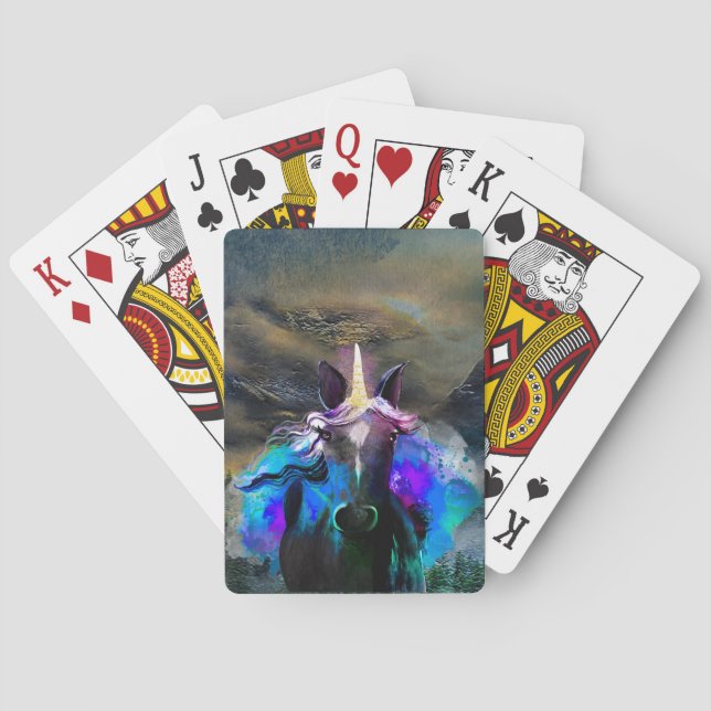 Wild Unicorn Playing Cards (Back)