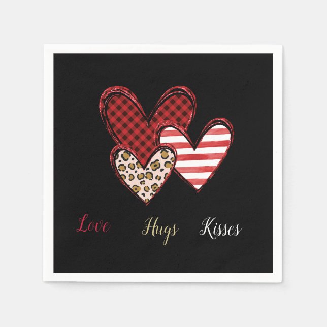 Wild valentine  napkins (Front)