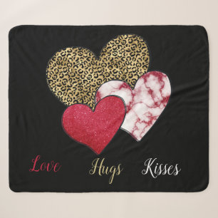 Wild valentine  sherpa blanket