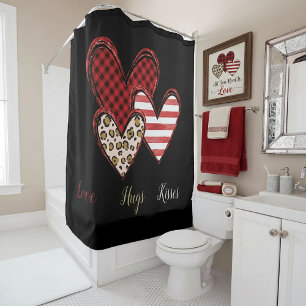 Wild valentine  shower curtain