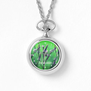 Wild Vervain Flower Abstract Personalised   Watch