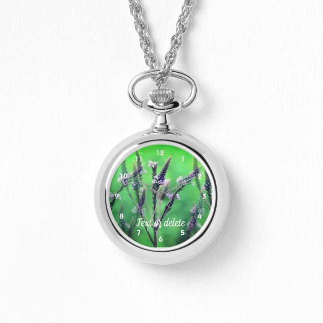 Wild Vervain Flower Abstract Personalised   Watch (Front)