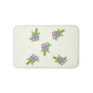 Wild Violets Bath Mat