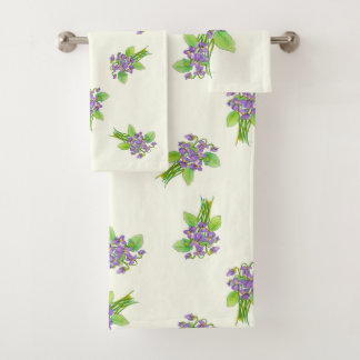Wild Violets Towel Set
