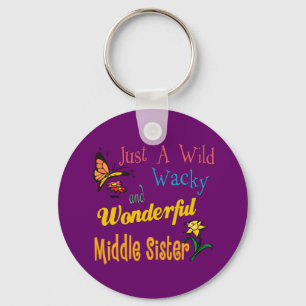 Wild Wacky Wonderful Middle Sister Collection Key Ring