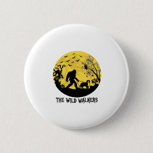 Wild Walkers Bigfoot Walking Bernese Halloween Hau 6 Cm Round Badge