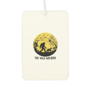 Wild Walkers Bigfoot Walking Bernese Halloween Hau Car Air Freshener