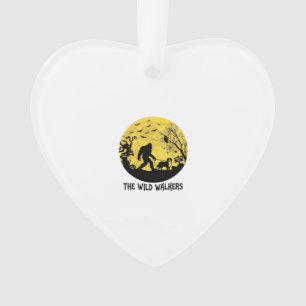 Wild Walkers Bigfoot Walking Bernese Halloween Hau Ornament