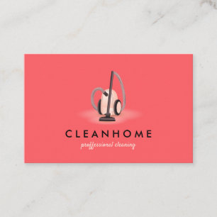 Wild Watermelon Colour Pink Cleaning Washing Carpe Business Card