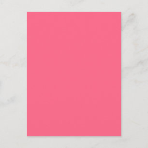 WILD WATERMELON PINK (solid colour background) ~ Postcard
