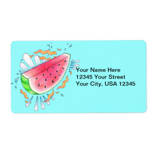 Wild Watermelon Shipping Label