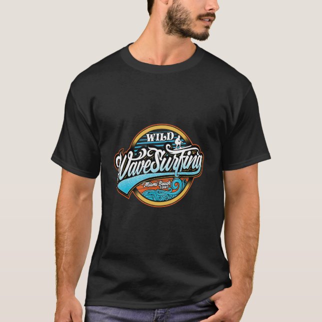 Wild Wave Surfing  Summer  Water  Sea  Water Sport T-Shirt (Front)