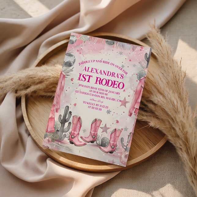 Wild West 1st Rodeo Birthday Invitation (Creator Uploaded)