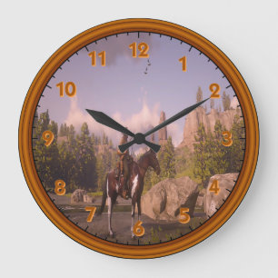 Wild West Acrylic Wall Clock