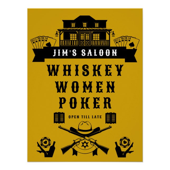Wild West Americana Poker Poster (Front)