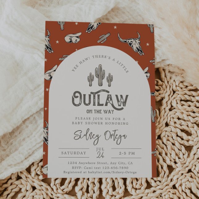 Wild West Baby Shower Invitations | Cowboy Baby (Creator Uploaded)