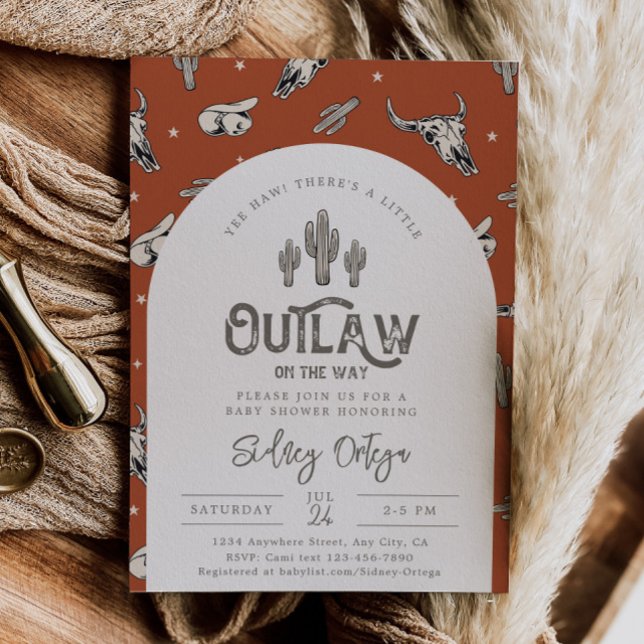 Wild West Baby Shower Invitations | Cowboy Baby (Creator Uploaded)