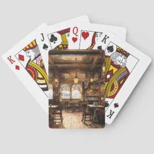 Wild West Bar Saloon Playing Cards