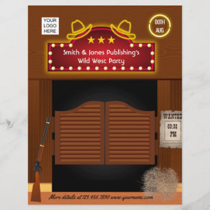 Wild West Corporate Function add photo and logo Flyer