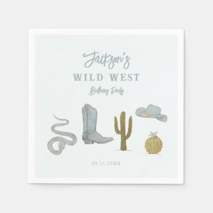 Wild West Cowboy Birthday Party Napkin