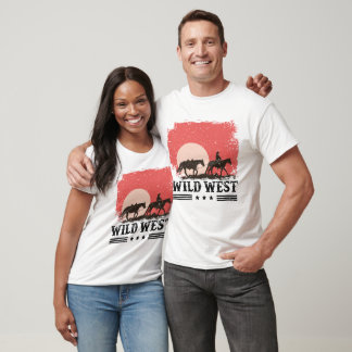 Wild West Cowboy Cowgirl  T-Shirt