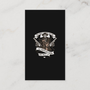 wild west cowboy culture the american legend wild business card