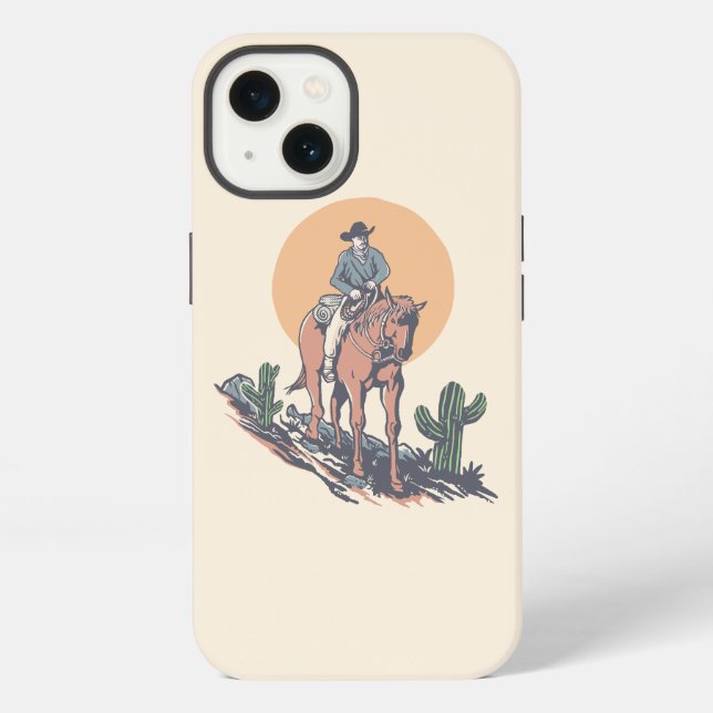 Wild West Cowboy iPhone Case (Back)
