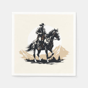 Wild West Cowboy Napkin