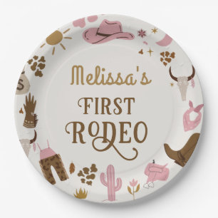 Wild West Cowboy Rodeo Birthday Party Paper Plate