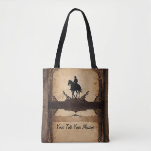 Wild west Cowboy Tote Bag