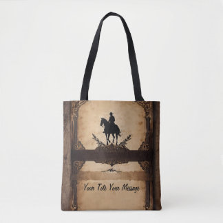 Wild west Cowboy Tote Bag