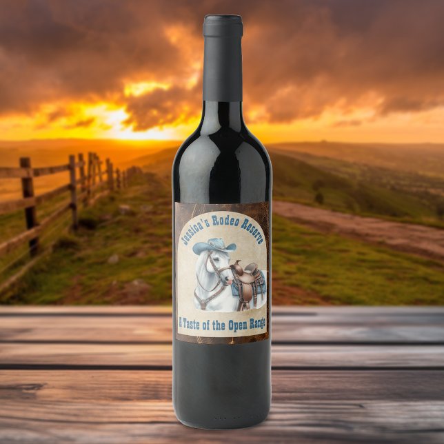 Wild West Cowboy Wine Label (Creator Uploaded)