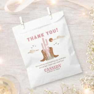 Wild West Cowgirl Birthday Party Favour Bag