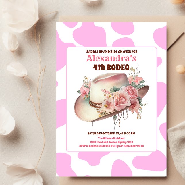 Wild West Cowgirl Country Western Birthday Party Invitation (Creator Uploaded)