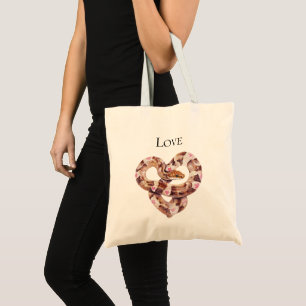 Wild West Floral Western Pink Cowgirl Snake Tote Bag