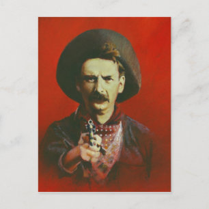 Wild West Illustrated Postcard