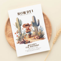 Wild West Modern Cowboy Birthday