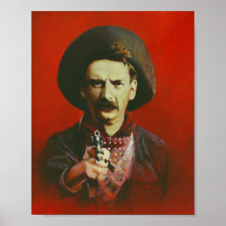 Wild West Outlaw Print Poster