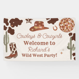 Wild west party Boy rodeo birthday party Welcome Banner