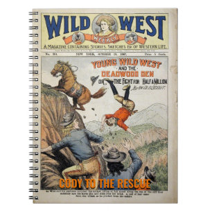 Wild West Personalise Name Saying Gift Notebook