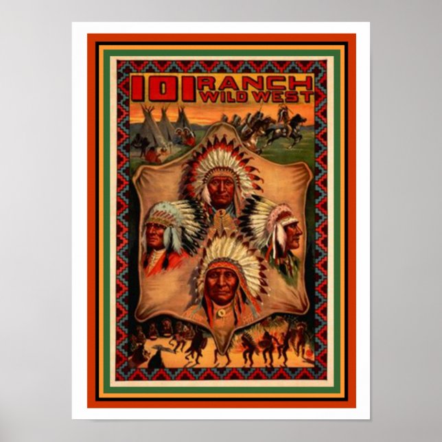 Wild West Ranch Poster 12 x 16 (Front)