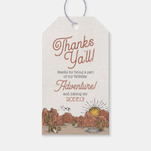 Wild West Rodeo Birthday Party Favour Tag
