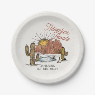 Wild West Rodeo Birthday Party Paper Plate