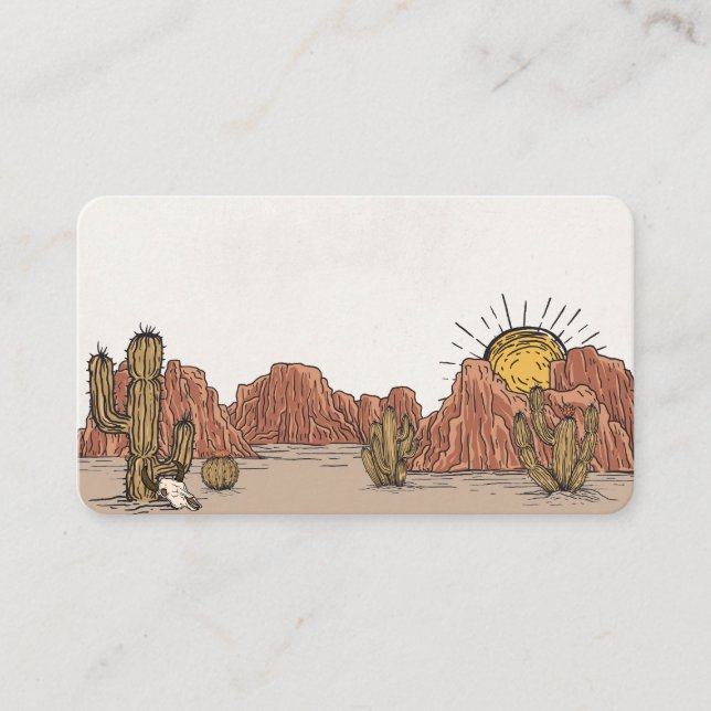 Wild West Rodeo place card birthday or baby shower (Front)