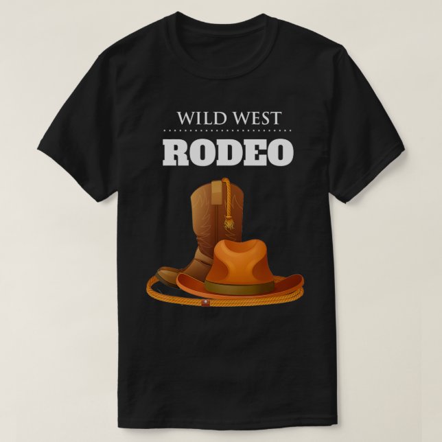 wild west Rodeo  T-Shirt (Design Front)