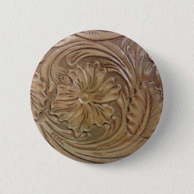 Wild West Rose 6 Cm Round Badge (Front)