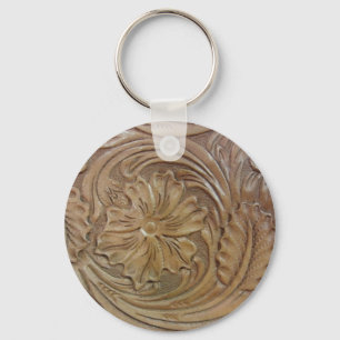 Wild West Rose Key Ring