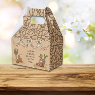 Wild West Rustic Cowgirl Vintage Fun Favour Box